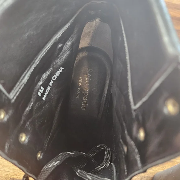 Kate Spade Black Quilted Lace-Up Heeled Boots - Picture 10 of 10